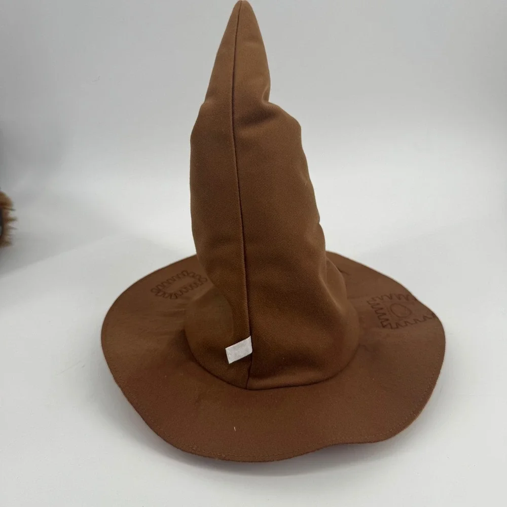 Harry Potter Wizarding World Sorting Hat Brown Costume Accessory Stitched Detail